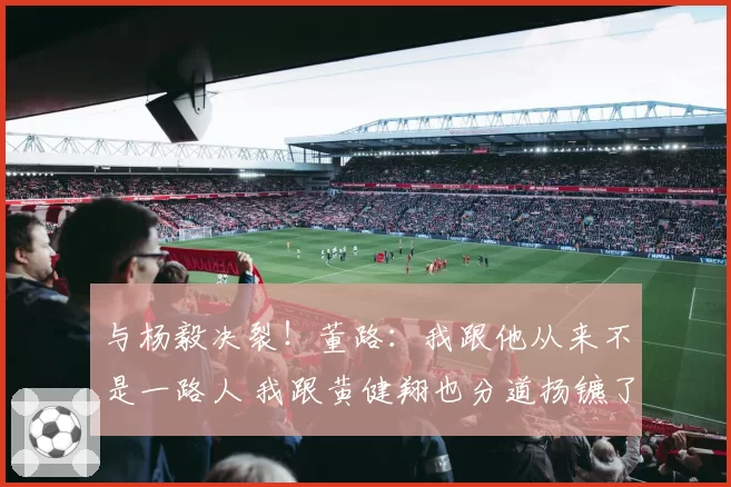 与杨毅决裂!董路:我跟他从来不是一路人 我跟黄健翔也分道扬镳了